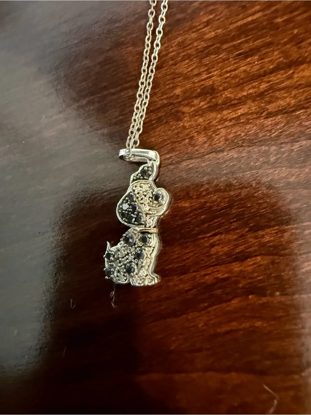 Kay Jewelers Silver 101 Dalmatians Pendant Necklace with Clear Stones - Picture 3 of 5